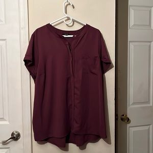 Blouse wine in color